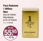 1 Million Men von Paco Rabanne im aktuellen V-Markt Prospekt für 55,95 €