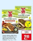 Marktkauf Groß-Zimmern - Vegane Mühlen BBQ-Filets Paprika-Typ Hähnchen Angebot im Prospekt Vegane Mühlen BBQ-Filets Paprika-Typ Hähnchen bei Marktkauf im Groß-Zimmern Prospekt für 2,99 €
