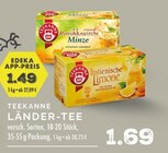 LÄNDER-TEE im Angebot bei EDEKA in Dinslaken LÄNDER-TEE Angebote von TEEKANNE bei EDEKA Dinslaken für 1,49 €