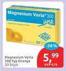 Magnesium Verla 300 Typ Orange für 5,99 € bei budni im Angebot Magnesium Verla 300 Typ Orange im aktuellen budni Prospekt
