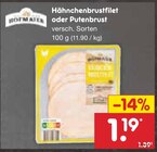 Aktuelles Hähnchenbrustfilet oder Putenbrust Angebot bei Netto Marken-Discount in Pforzheim ab 1,19 €