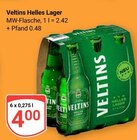 Helles Lager im Angebot bei GLOBUS in Jena Helles Lager Angebote von Veltins bei GLOBUS Jena für 4,00 €