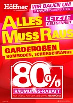 Höffner Prospekt für Reiser mit 8 Seiten Höffner Prospekt für Reiser: "Alles muss raus! Garderoben, Kommoden, Schuhschränke", 8 Seiten, 25.01.2021 - 18.02.2021