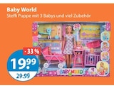 Baby World Steffi Puppe mit 3 Babys und viel Zubehör im Angebot bei V-Markt in Memmingen Baby World Steffi Puppe mit 3 Babys und viel Zubehör Angebote bei V-Markt Memmingen für 19,99 €