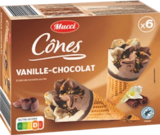 6 Cônes Vanille-Chocolat - MUCCI en promo chez Aldi 6 Cônes Vanille-Chocolat - MUCCI dans le catalogue Aldi