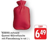 Gummi-Wärmflasche mit Fleecebezug in rot im Angebot bei EDEKA in Bruchsal Gummi-Wärmflasche mit Fleecebezug in rot Angebote von EDEKA zuhause bei EDEKA Bruchsal für 6,49 €
