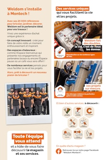 Catalogue Weldom à Montech cette semaine, valable du 01/10/2026 au 09/11/2026 Prospectus Weldom à Montech, "OUVERTURE LE 1er OCTOBRE À MONTECH", 28 pages de promos valables du 01/10/2026 au 09/11/2026