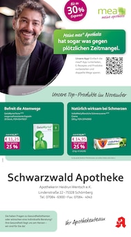 Aktueller mea - meine apotheke Prospekt "Unsere November-Angebote" Seite 1 von 4 Seiten
