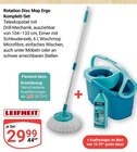 Rotation Disc Mop Ergo Komplett-Set im Angebot bei GLOBUS in Zwickau Rotation Disc Mop Ergo Komplett-Set Angebote von Leifheit bei GLOBUS Zwickau für 4,99 €