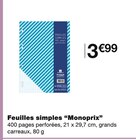 Feuilles simples - Monoprix dans le catalogue Monoprix