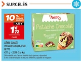 Cônes glacés Pistache Chocolat x6 - NETTO en promo chez Netto Grigny à 1,72 €