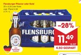 Flensburger Pilsener oder Gold von Flensburger für 11,49 € bei Netto Marken-Discount im Angebot Flensburger Pilsener oder Gold von Flensburger im aktuellen Netto Marken-Discount Prospekt