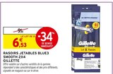 Rasoirs jetables Blue3 Smooth 2x4 - GILLETTE dans le catalogue Intermarché