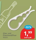 Glas- und Flaschenöffner für 1,99 € bei budni im Angebot Glas- und Flaschenöffner im aktuellen budni Prospekt