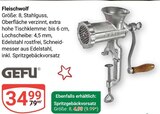 Fleischwolf im Angebot bei GLOBUS in Braunschweig Fleischwolf Angebote von GEFU bei GLOBUS Braunschweig für 4,99 €