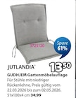 Aktuelles GUDHJEM Gartenmöbelauflage Angebot bei JYSK in Köln ab 13,50 €