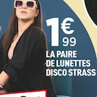 La paire de lunettes disco strass à 1,99 € dans le catalogue Centrakor