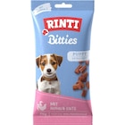 RINTI Snack Bitties Puppy Soft Sticks Huhn & Ente 75 g im Angebot bei Zookauf in Meerbusch RINTI Snack Bitties Puppy Soft Sticks Huhn & Ente 75 g Angebote von Rinti bei Zookauf Meerbusch für 2,19 €