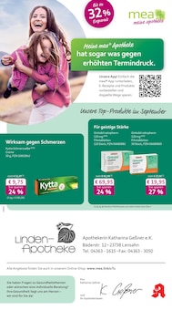 mea - meine apotheke Prospekt Unsere September-Angebote mit 4 Seiten