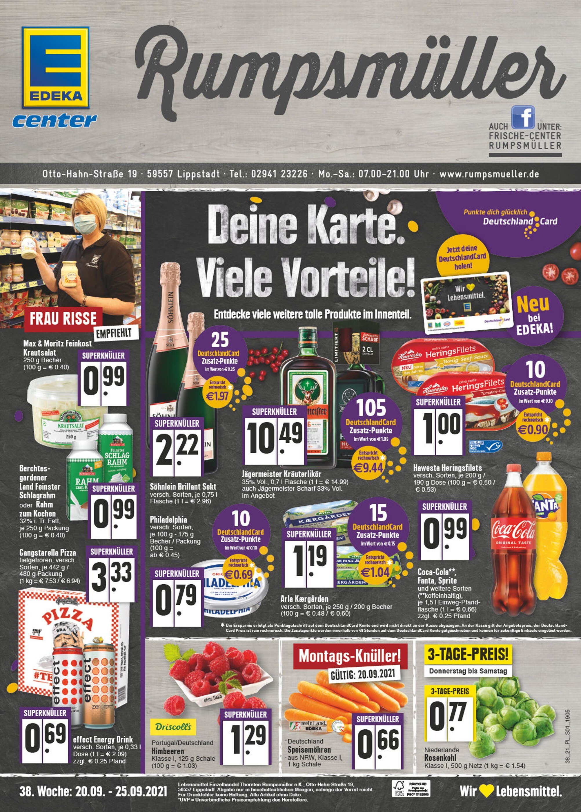 EDEKA Prospekt für Lippstadt mit 24 Seiten EDEKA Prospekt für Lippstadt: "Aktuelle Angebote", 24 Seiten, 20.09.2021 - 25.09.2021
