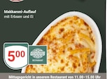 GLOBUS - Makkaroni-Auflauf mit Erbsen und Ei Angebot im Prospekt Makkaroni-Auflauf mit Erbsen und Ei bei GLOBUS im Prospekt "" für 5,00 €