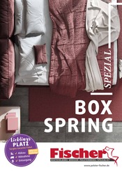 Aktueller Polstermöbel Fischer Möbel & Einrichtung Prospekt in Schönthal und Umgebung, "BOXSPRING SPEZIAL" mit 9 Seiten, 21.09.2025 - 28.09.2025