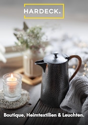 Aktueller HARDECK Prospekt mit Holz, "Boutique, Heimtextilien & Leuchten", Seite 1