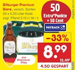 Premium Biere bei Netto Marken-Discount im Pohlheim Prospekt für 8,99 €