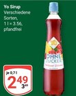 Sirup Angebote von Yo bei GLOBUS Weimar für 2,49 €