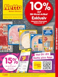 Discounter Prospekt von Netto Marken-Discount Hildesheim Netto Marken-Discount Prospekt: "10% auf SB-Wurst-Artikel", 2 Seiten, 14.07.2025 - 19.07.2025