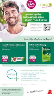 Aktueller mea - meine apotheke Prospekt "Unsere August-Angebote" für Nürnberg Aktueller mea - meine apotheke Prospekt für Nürnberg mit Seiten