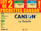 DOUBLE POCHETTES CANSON - CANSON - Auchan Hypermarché à Saint-Étienne DOUBLE POCHETTES CANSON - CANSON en promo chez Auchan Hypermarché Saint-Étienne à 2,70 €