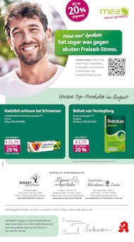 Aktueller mea - meine apotheke Prospekt (Alzey, 4 Seiten zum blättern mea - meine apotheke Prospekt Unsere August-Angebote mit 4 Seiten