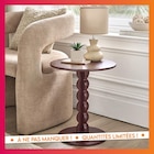 Table d'appoint ronde bordeaux en promo chez B&M Table d'appoint ronde bordeaux dans le catalogue B&M