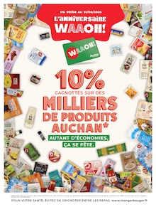 Catalogue Auchan Hypermarché de la semaine "OFFRES DU MOMENT" avec 2 pages, valide du 09/06/2026 au 21/06/2026 pour Montauban et alentours Prospectus Auchan Hypermarché de la semaine "OFFRES DU MOMENT" avec 2 pages, valide du 09/06/2026 au 21/06/2026 pour Montauban et alentours