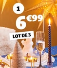 3 flûtes à champagne en promo chez Gifi Cusset à 6,99 €