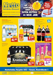 Coca Cola im Netto Marken-Discount Prospekt "DER ORT, AN DEM DU IMMER AUSGEZEICHNETE PREISE FINDEST." mit 6 Seiten (Gummersbach)
