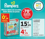 Changes - Pampers en promo chez Super U Niort à 4,75 €