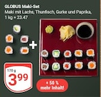 Maki-Set im Angebot bei GLOBUS in Neubrandenburg Maki-Set Angebote von GLOBUS bei GLOBUS Neubrandenburg für 3,99 €