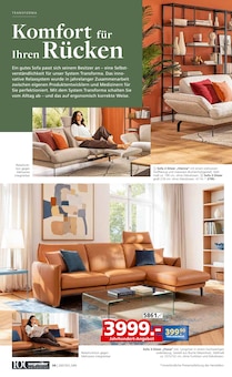 Couch im Segmüller Prospekt "100 Jahre Segmüller Werkstätten" mit 16 Seiten (Mannheim)