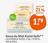 Karité Seife im Angebot bei tegut in München Karité Seife Angebote von Savon du Midi bei tegut München für 1,79 €