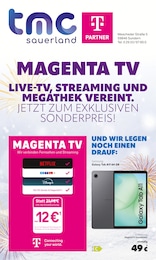 TMC Sauerland GmbH Prospekt für Iserlohn: "MAGENTA TV", 8 Seiten, 13.01.2026 - 31.01.2026