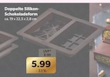 Doppelte Silikon-Schokoladeform bei V-Markt im Prospekt "" für 5,99 €