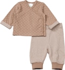 Set mit Wickelshirt & Hose, braun, Gr. 62/68 von ALANA für 15,90 € bei dm-drogerie markt im Angebot Set mit Wickelshirt & Hose, braun, Gr. 62/68 von ALANA im aktuellen dm-drogerie markt Prospekt