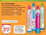 CO₂-Tauschzylinder Rosa, Quick Connect oder Grün im Angebot bei GLOBUS in Hof CO₂-Tauschzylinder Rosa, Quick Connect oder Grün Angebote von Sodastream bei GLOBUS Hof für 3,99 €