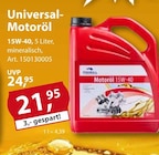 Universal-Motoröl 15W-40 Angebote bei Sonderpreis Baumarkt Castrop-Rauxel für 21,95 €