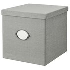 Kasten mit Deckel grau 32x35x32 cm im IKEA Prospekt Kasten mit Deckel grau 32x35x32 cm von KVARNVIK im aktuellen IKEA Prospekt für 14,99 €
