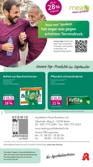 Aktueller mea - meine apotheke Prospekt "Unsere September-Angebote" Seite 1 von 4 Seiten für Berlin