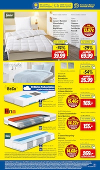 Matratze im Lidl Prospekt "LIDL LOHNT SICH" mit 65 Seiten (Frankfurt (Main))