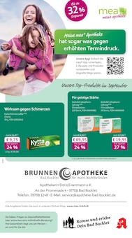 Aktueller mea - meine apotheke Prospekt (Bad Kissingen, 4 Seiten zum blättern mea - meine apotheke Prospekt Unsere September-Angebote mit 4 Seiten